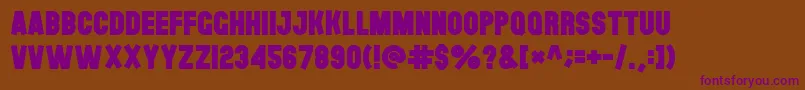 Police Theblackfont – polices violettes sur fond brun
