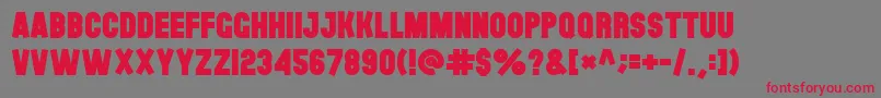 Theblackfont Font – Red Fonts on Gray Background