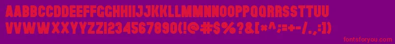 Theblackfont Font – Red Fonts on Purple Background