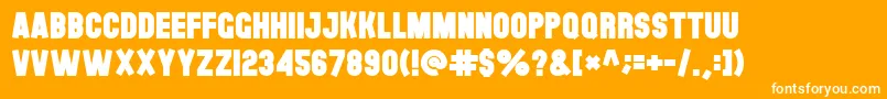 Theblackfont Font – White Fonts on Orange Background