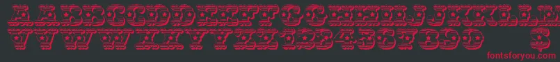 fuente WildWestUsa – Fuentes Rojas Sobre Fondo Negro
