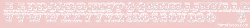 WildWestUsa Font – White Fonts on Pink Background