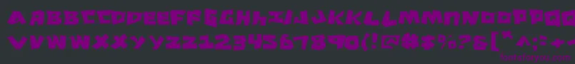 CroMagnumJagged Font – Purple Fonts on Black Background