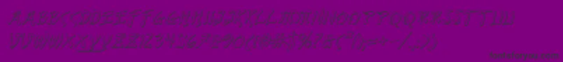 Bushidosi Font – Black Fonts on Purple Background