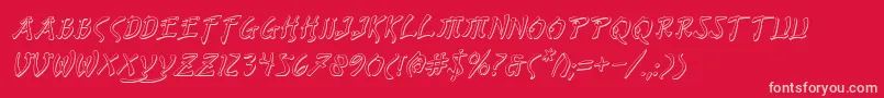 Bushidosi Font – Pink Fonts on Red Background