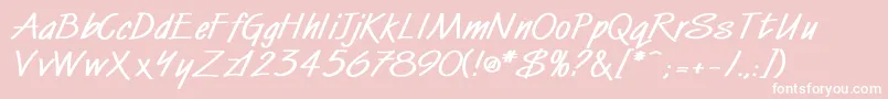 WindmillBold Font – White Fonts on Pink Background