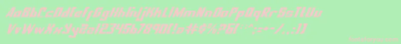 Nexpresi Font – Pink Fonts on Green Background