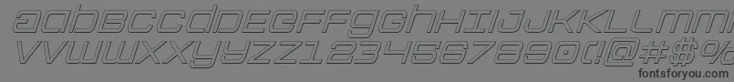 Colonymarinesoutital Font – Black Fonts on Gray Background