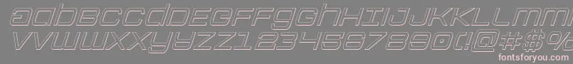 Colonymarinesoutital Font – Pink Fonts on Gray Background