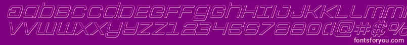 Colonymarinesoutital Font – Pink Fonts on Purple Background