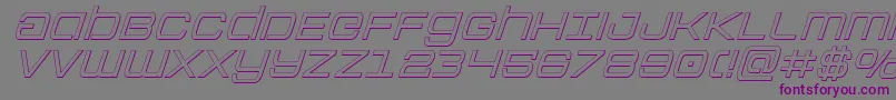 Colonymarinesoutital Font – Purple Fonts on Gray Background