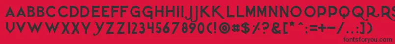 Quietthief Font – Black Fonts on Red Background