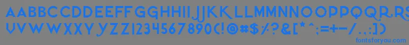 Quietthief Font – Blue Fonts on Gray Background
