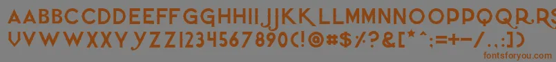 Quietthief Font – Brown Fonts on Gray Background