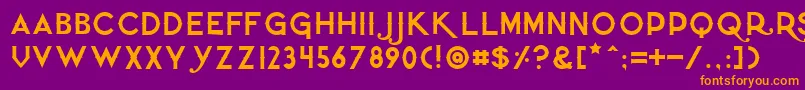 Quietthief Font – Orange Fonts on Purple Background