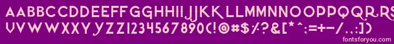 Quietthief Font – Pink Fonts on Purple Background