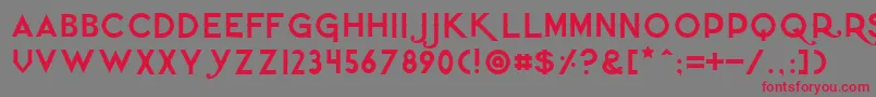 Quietthief Font – Red Fonts on Gray Background