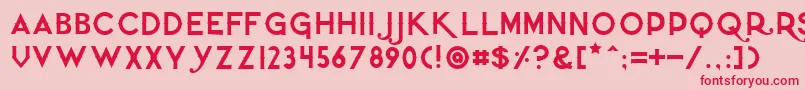 Quietthief Font – Red Fonts on Pink Background