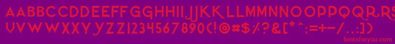Quietthief Font – Red Fonts on Purple Background