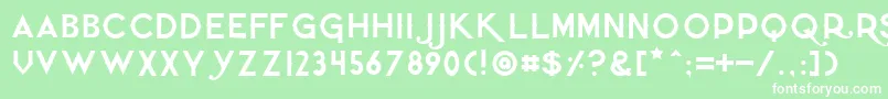 Quietthief Font – White Fonts on Green Background