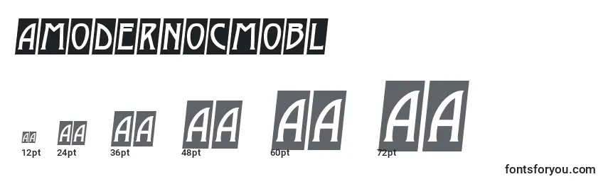 AModernocmobl Font Sizes