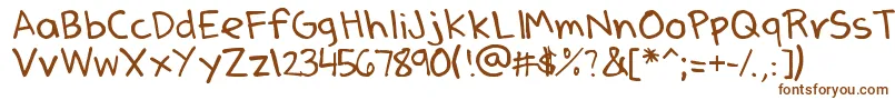 Шрифт DenneSSummer – коричневые шрифты