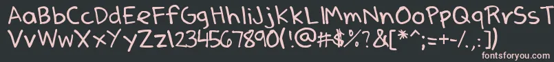 DenneSSummer Font – Pink Fonts on Black Background