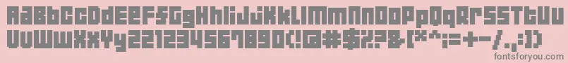 Police 04b19 – polices grises sur fond rose