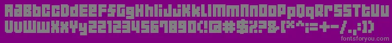 04b19 Font – Gray Fonts on Purple Background