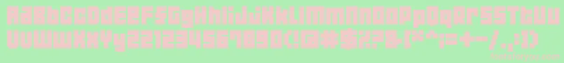 04b19 Font – Pink Fonts on Green Background