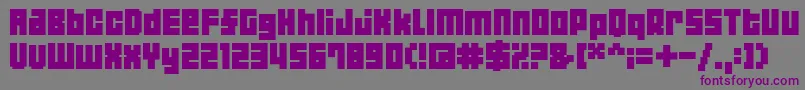 04b19 Font – Purple Fonts on Gray Background