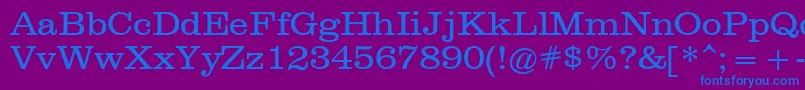 ClarendonРљРЅРёР¶РЅС‹Р№ Font – Blue Fonts on Purple Background