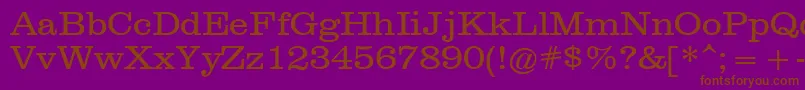 ClarendonРљРЅРёР¶РЅС‹Р№ Font – Brown Fonts on Purple Background