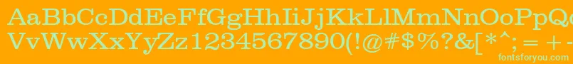 ClarendonРљРЅРёР¶РЅС‹Р№ Font – Green Fonts on Orange Background