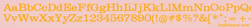 ClarendonРљРЅРёР¶РЅС‹Р№ Font – Orange Fonts on Pink Background