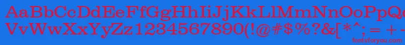 ClarendonРљРЅРёР¶РЅС‹Р№ Font – Red Fonts on Blue Background