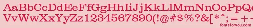 ClarendonРљРЅРёР¶РЅС‹Р№ Font – Red Fonts on Pink Background