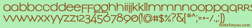 SlowglassBold Font – Brown Fonts on Green Background