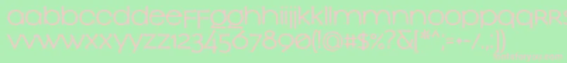 SlowglassBold Font – Pink Fonts on Green Background