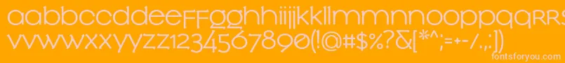 SlowglassBold Font – Pink Fonts on Orange Background