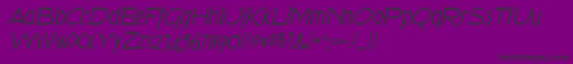 TorkItalic Font – Black Fonts on Purple Background