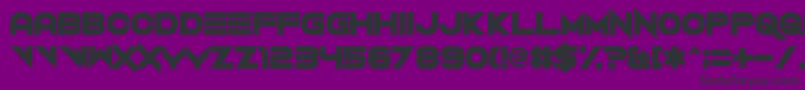 VerminVibes2Black Font – Black Fonts on Purple Background