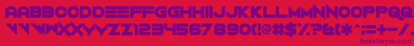VerminVibes2Black Font – Purple Fonts on Red Background