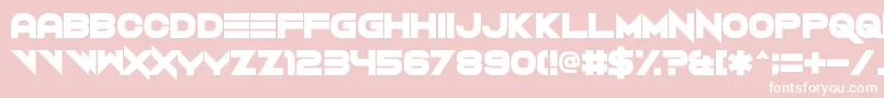 VerminVibes2Black Font – White Fonts on Pink Background