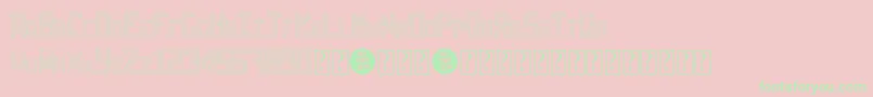 SheffItalic Font – Green Fonts on Pink Background