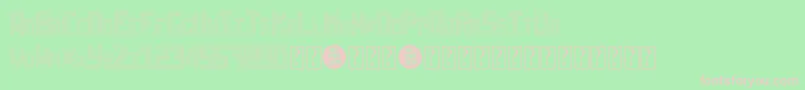 SheffItalic Font – Pink Fonts on Green Background