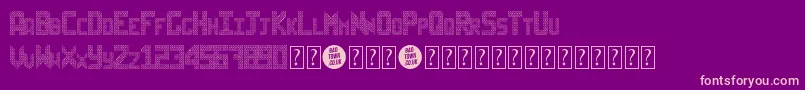 Police SheffItalic – polices roses sur fond violet