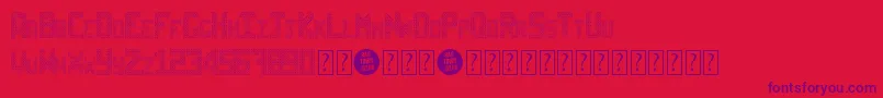 SheffItalic Font – Purple Fonts on Red Background