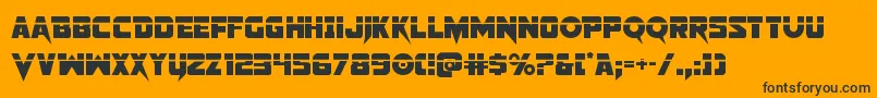 Pistoleerlas2 Font – Black Fonts on Orange Background