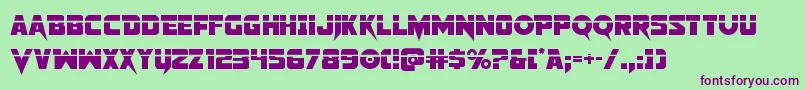 Pistoleerlas2 Font – Purple Fonts on Green Background